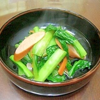 小松菜とウインナーのソテー